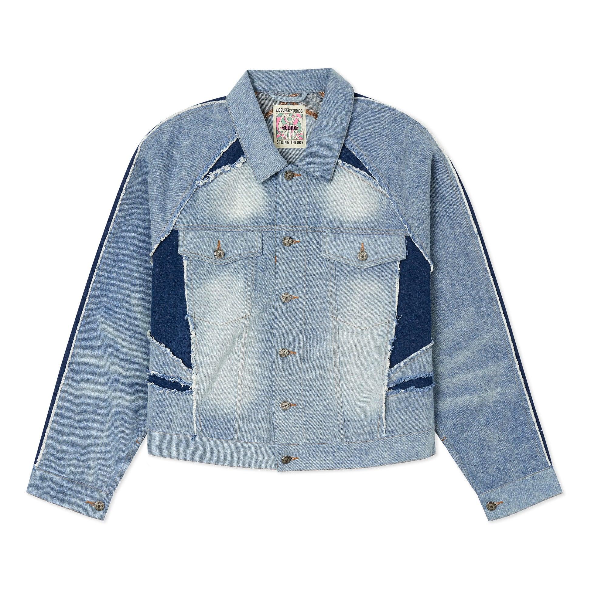 Ronaldinho x KidSuper Denim Jersey Jacket [Washed Blue] by KIDSUPER STUDIOS