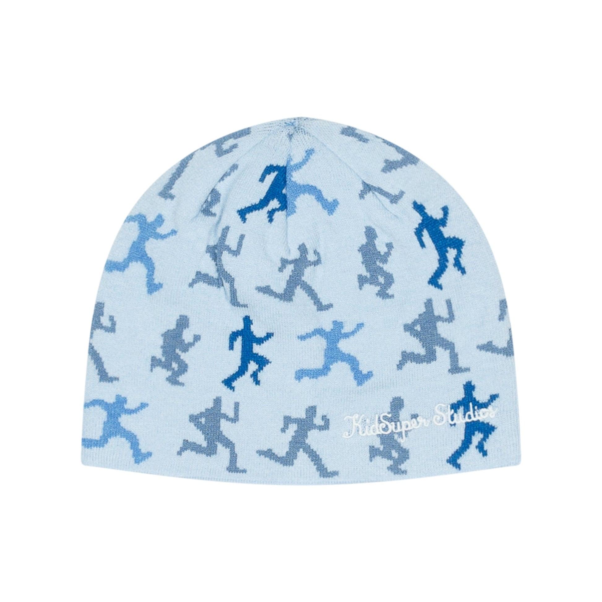 Running Guys Pattern Skully [Blue] by KIDSUPER STUDIOS