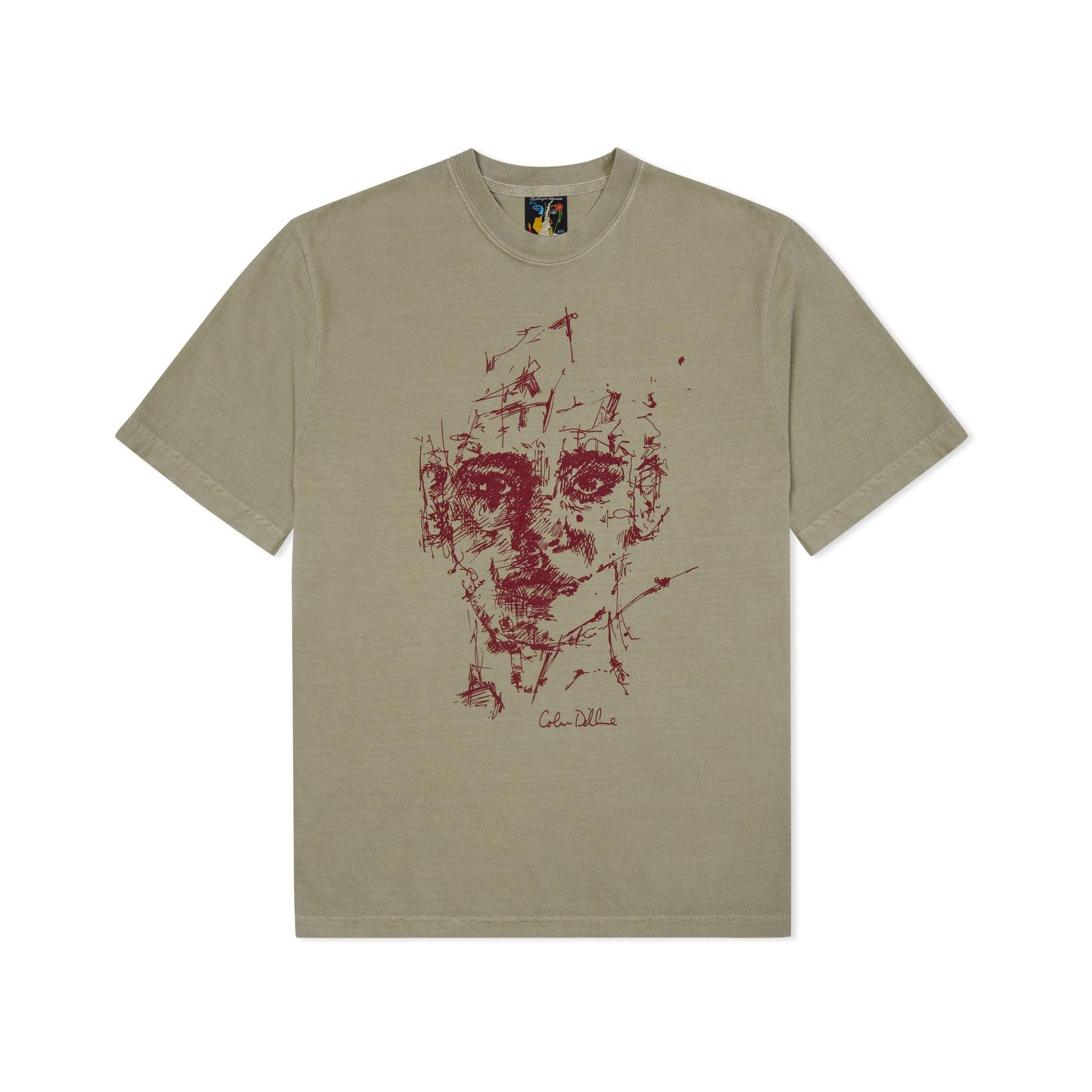 Sketched Face Tee [Sandstone] by KIDSUPER STUDIOS