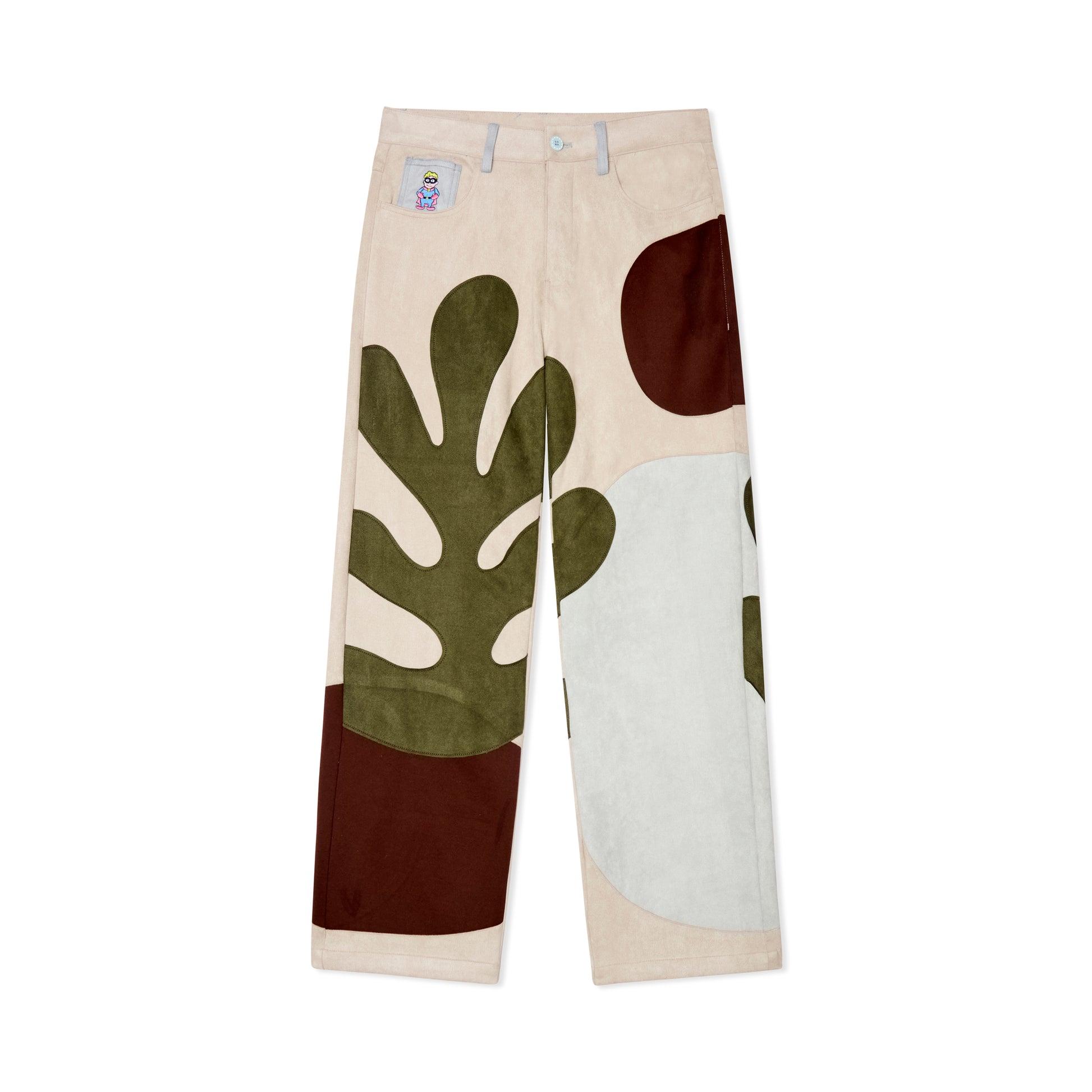 Suede Floral Patchwork Pant [Multi] by KIDSUPER STUDIOS