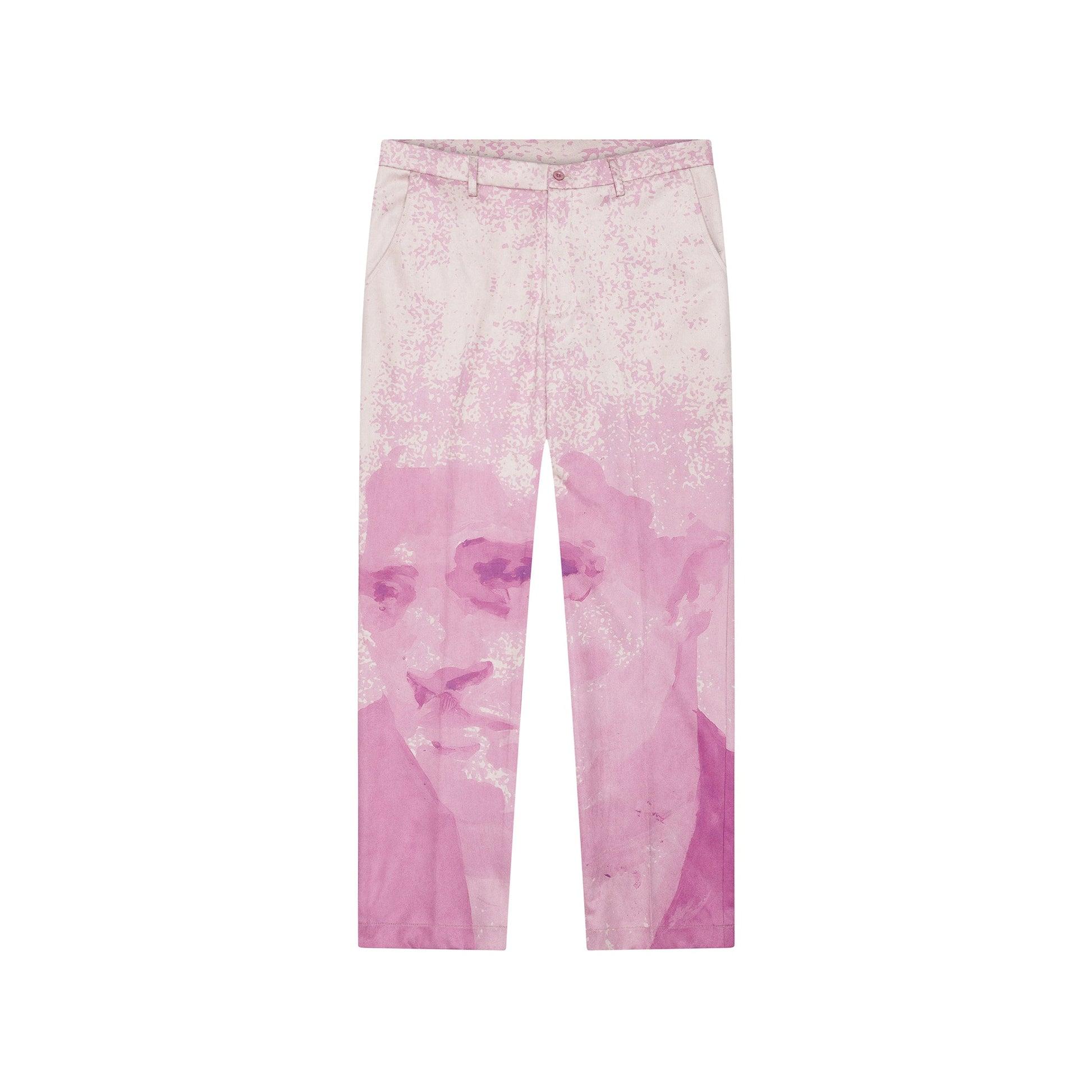 Suede Portrait Suit Pant [Pink] by KIDSUPER STUDIOS