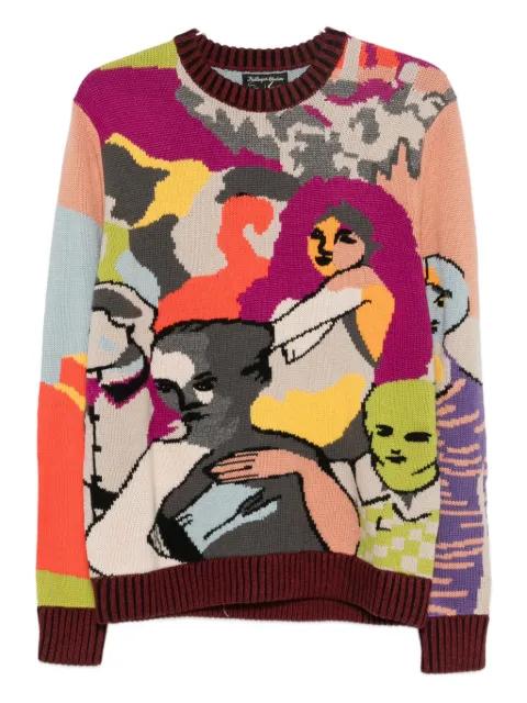 Two Step Hand embroidered sweater by KIDSUPER STUDIOS