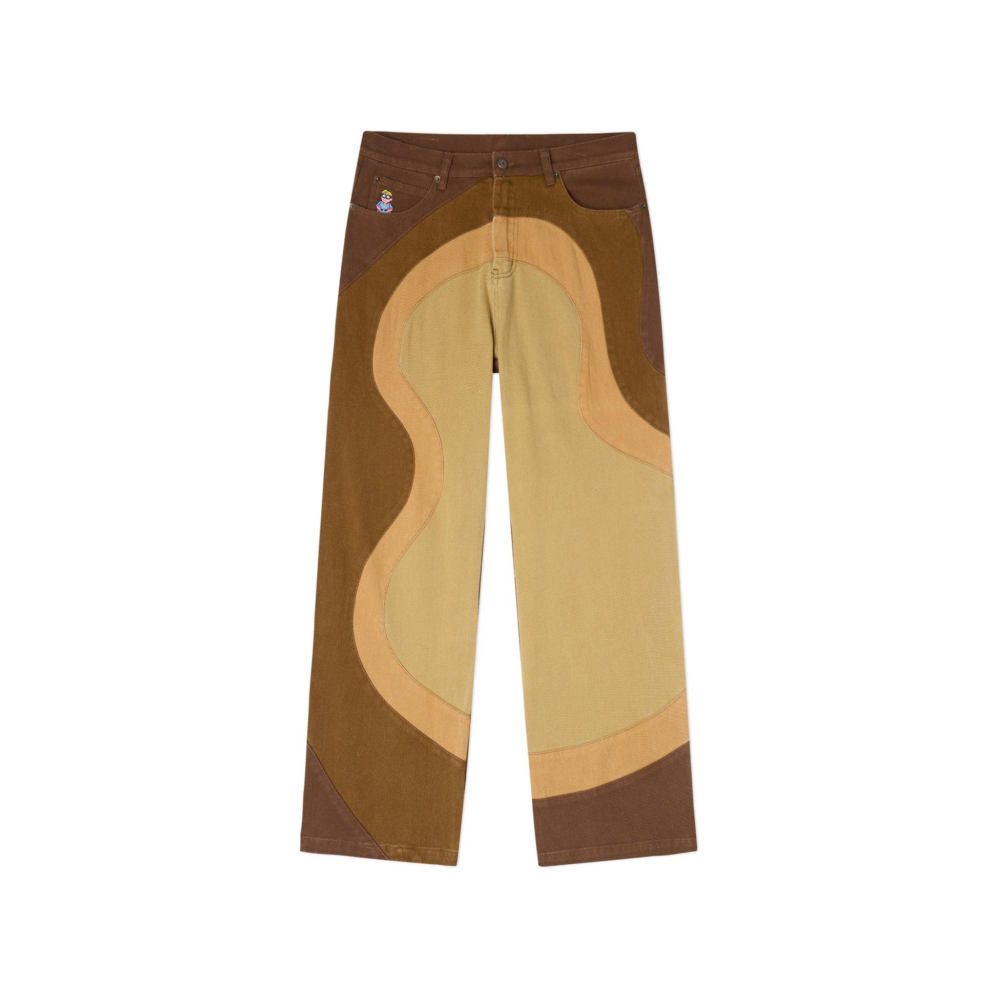 Wavy Pants [Brown] by KIDSUPER STUDIOS
