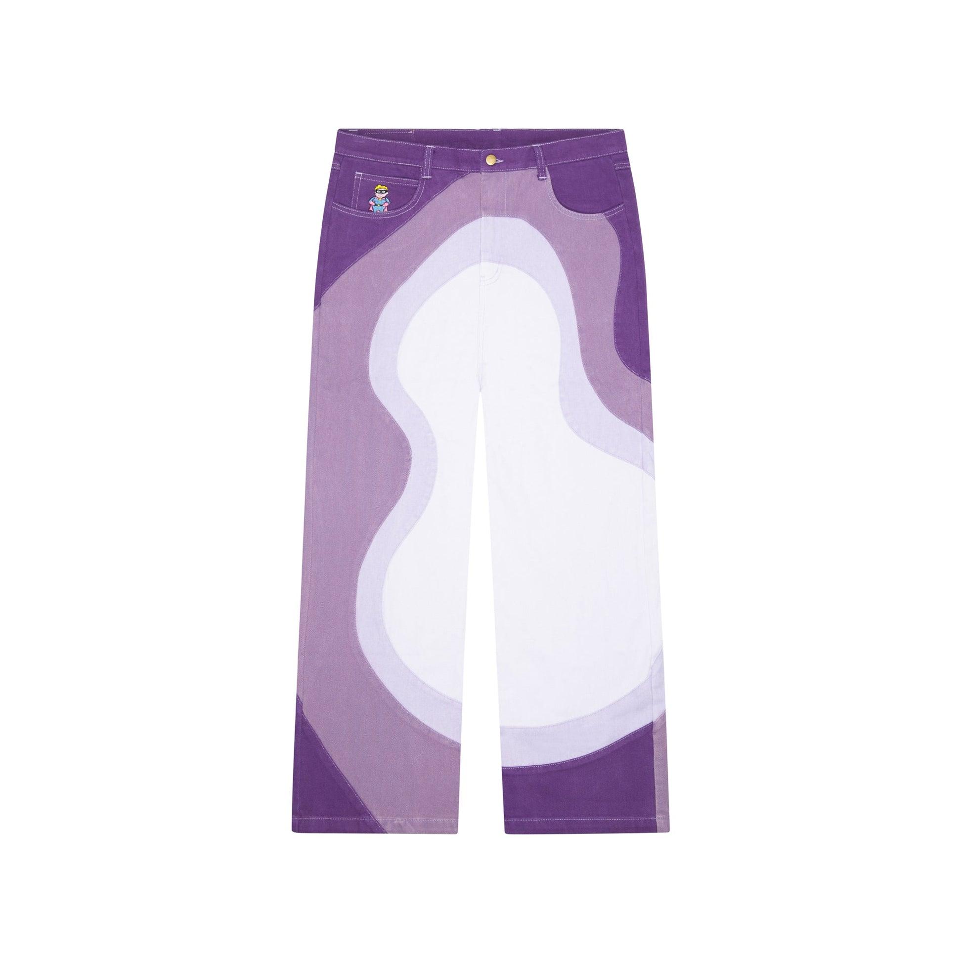 Wavy Pants [Purple] by KIDSUPER STUDIOS