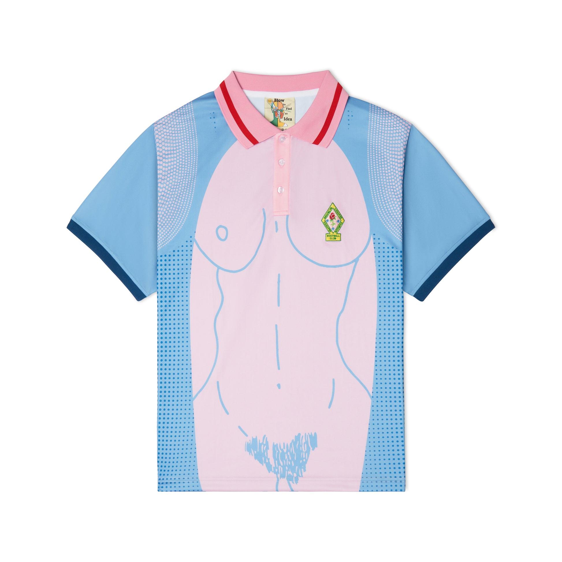 Women Figure Soccer Jersey [Blue] by KIDSUPER STUDIOS
