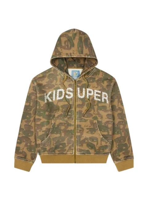 embellished camouflage hoodie by KIDSUPER STUDIOS