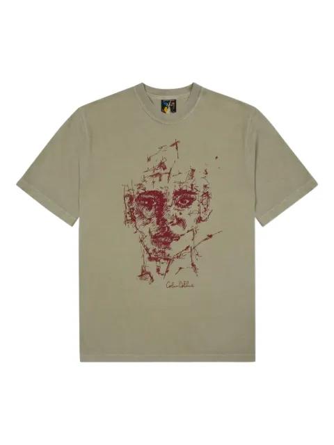 face-graphic cotton T-shirt by KIDSUPER STUDIOS