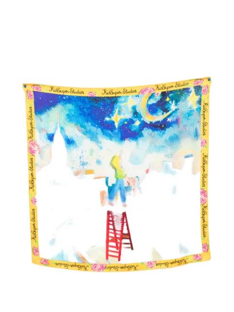 floral-print scarf by KIDSUPER STUDIOS
