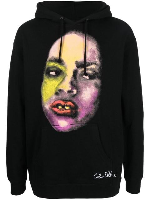 graphic-print drawstring hoodie by KIDSUPER STUDIOS
