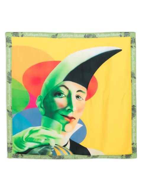 graphic-print silk scarf by KIDSUPER STUDIOS