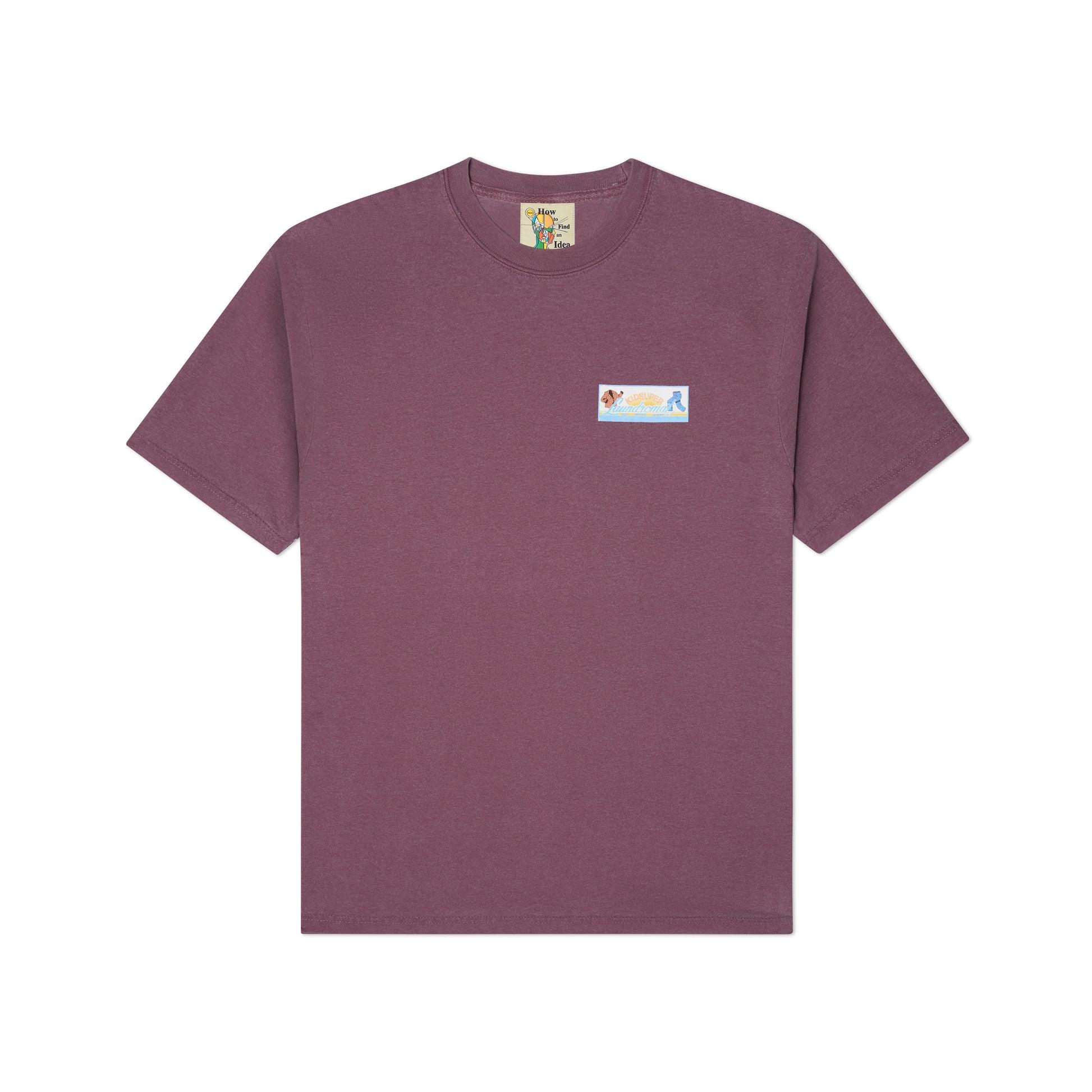 laundromat tee [Plum] by KIDSUPER STUDIOS