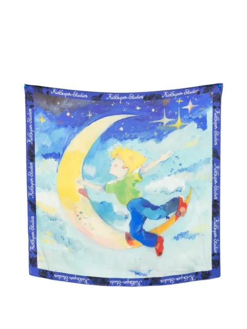 moon-print scarf by KIDSUPER STUDIOS