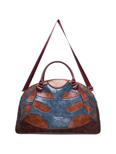 panelled leather bowling bag by KIDSUPER STUDIOS
