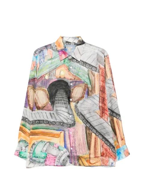 patterned button-up shirt by KIDSUPER STUDIOS