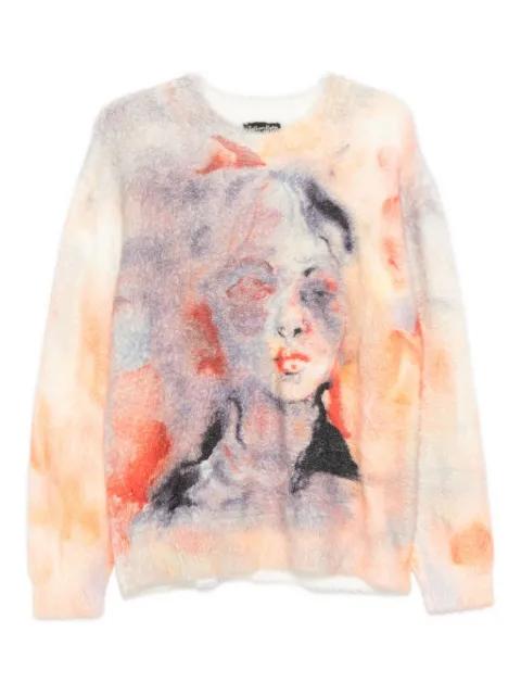 portrait-print crew-neck sweater by KIDSUPER STUDIOS