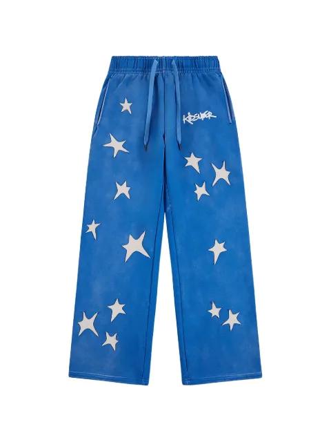 star-patchwork track pants by KIDSUPER STUDIOS