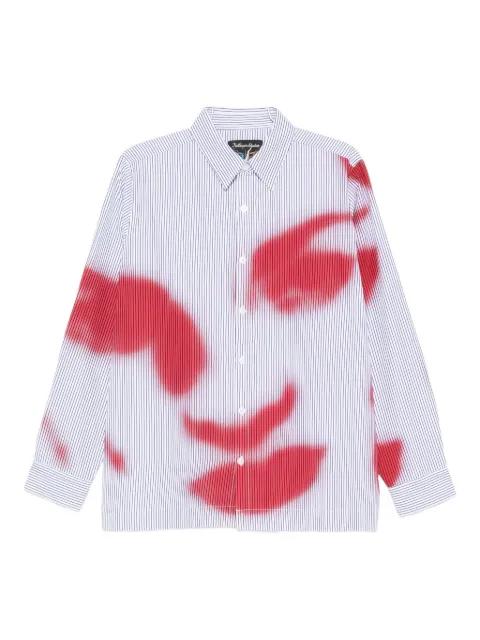 striped graphic-print shirt by KIDSUPER STUDIOS