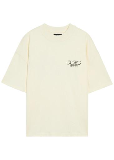 Script logo-print cotton T-shirt by KIDWEST