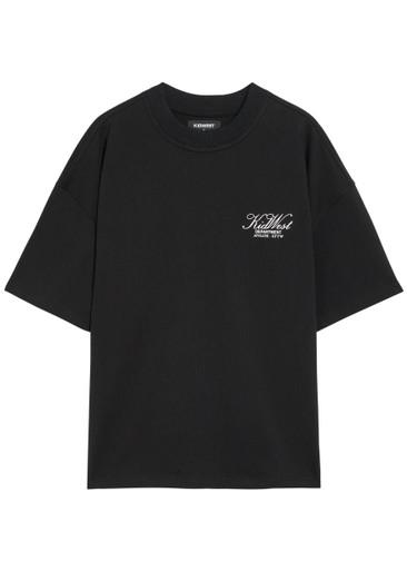 Script logo-print cotton T-shirt by KIDWEST