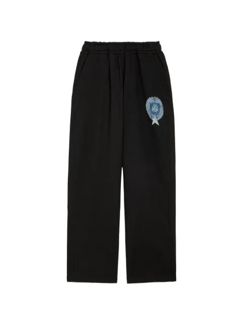 logo-patch track pants by KIDWEST