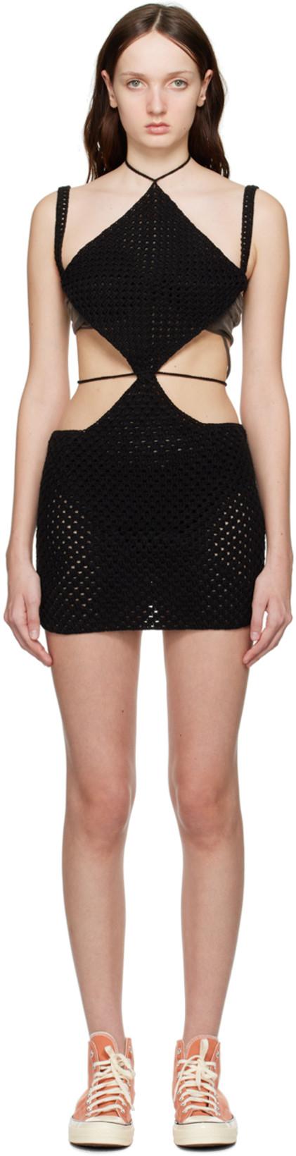 SSENSE Exclusive Black Diamond Minidress by KIJUN