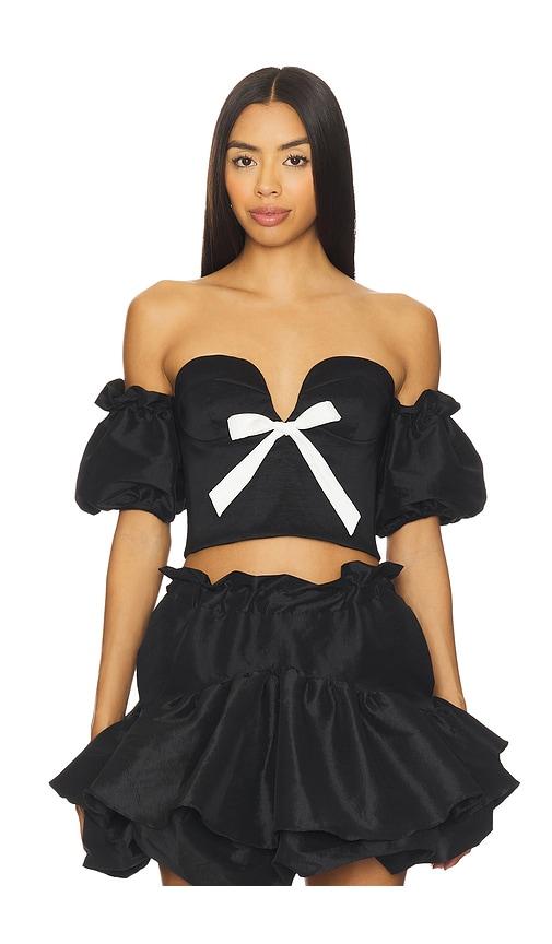 KIKA VARGAS Benazir Top in Black by KIKA VARGAS