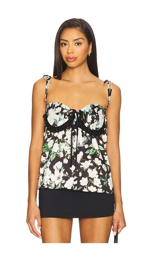 KIKA VARGAS Gretchen Top in Black by KIKA VARGAS