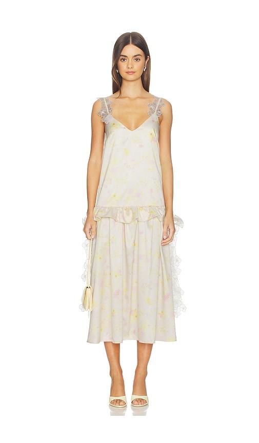 KIKA VARGAS Rashida Dress in Yellow by KIKA VARGAS
