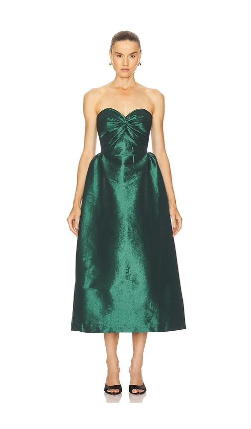 KIKA VARGAS Rose Dress in Green by KIKA VARGAS