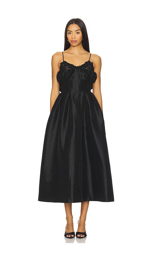 KIKA VARGAS Theresa Dress in Black by KIKA VARGAS