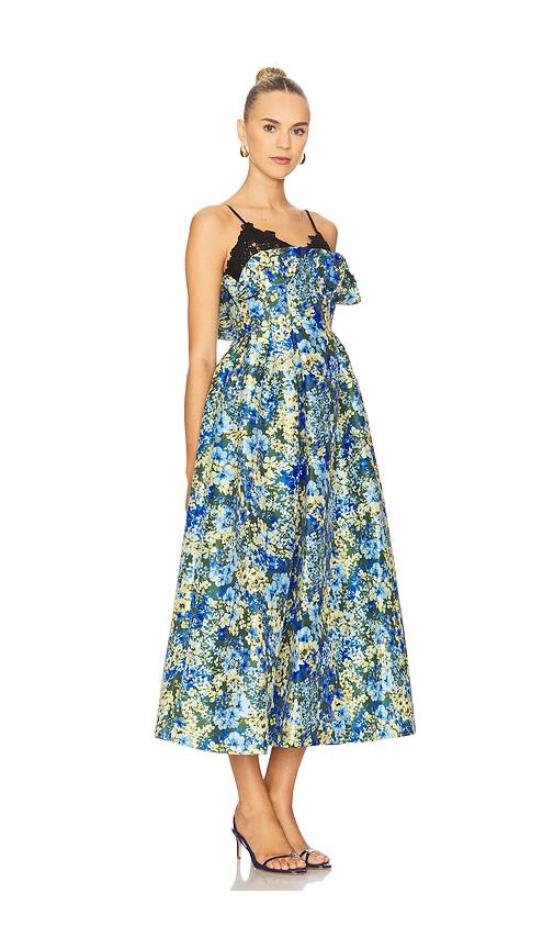 KIKA VARGAS Theresa Dress in Green by KIKA VARGAS