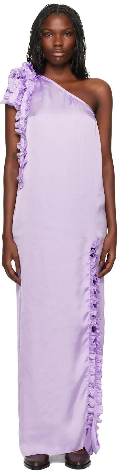 Purple Aretha Maxi Dress by KIKA VARGAS