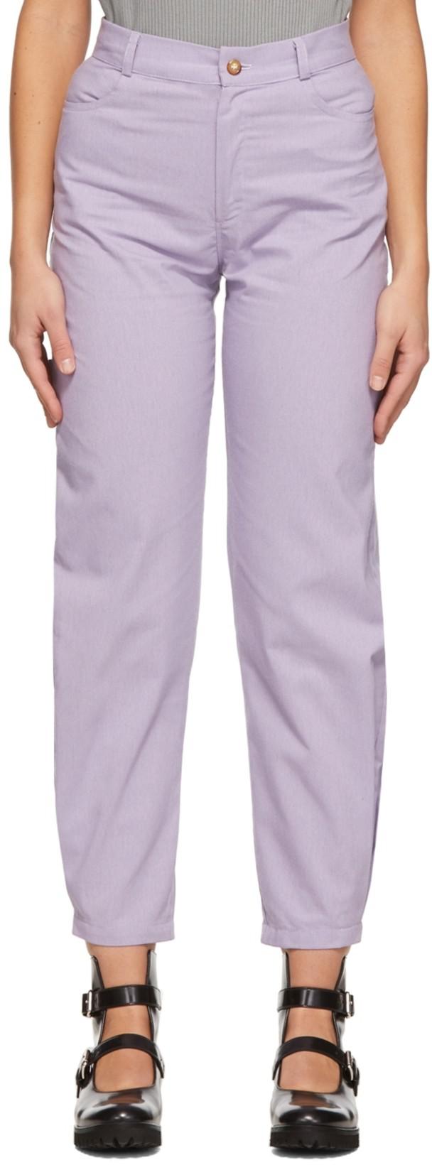 Purple Ella Trousers by KIKA VARGAS