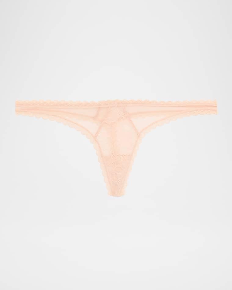 Dahlia Scalloped Lace Thong by KIKI DE MONTPARNASSE
