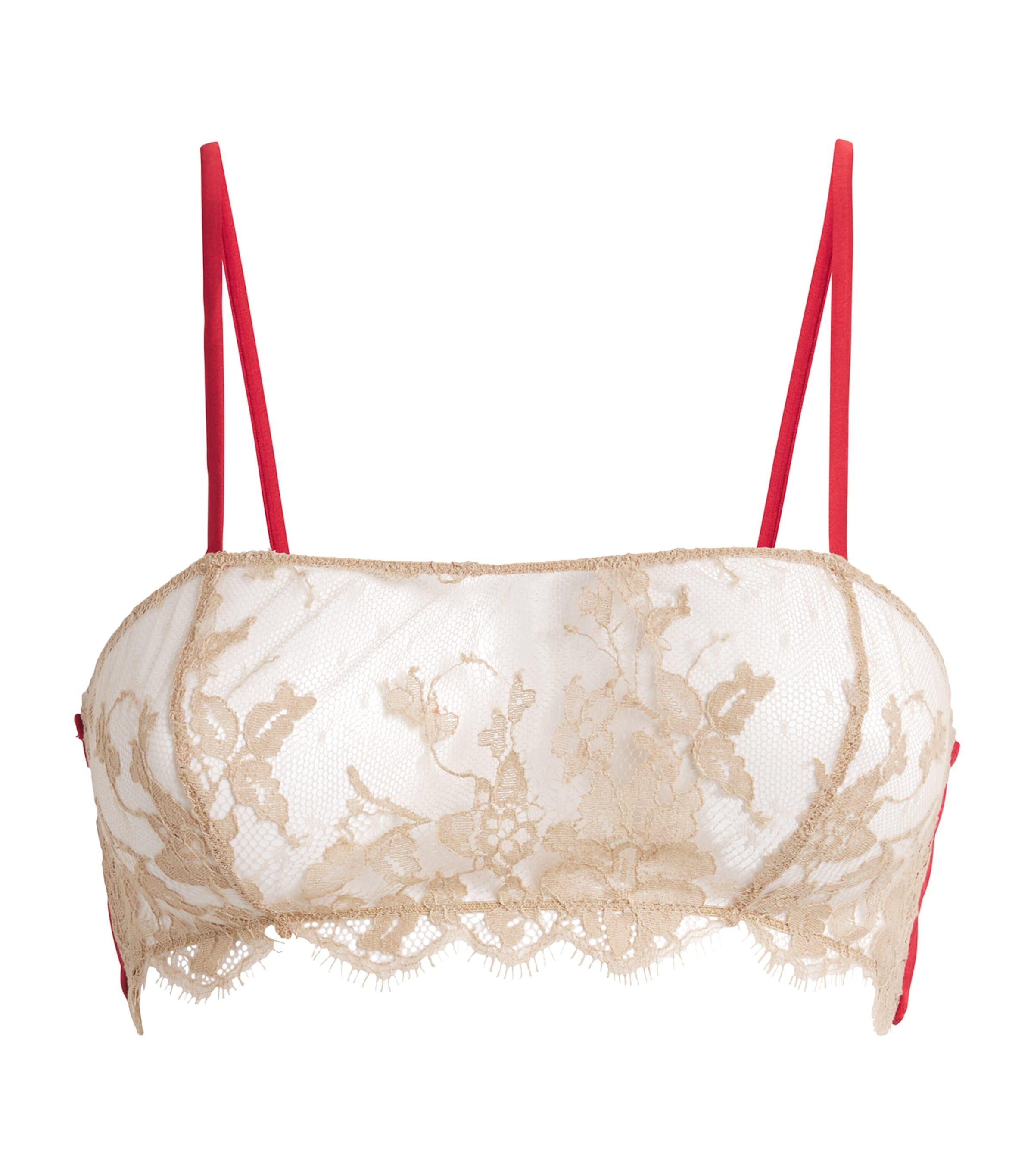 Kiki de Montparnasse Lace Orchid Bandeau Bra by KIKI DE MONTPARNASSE