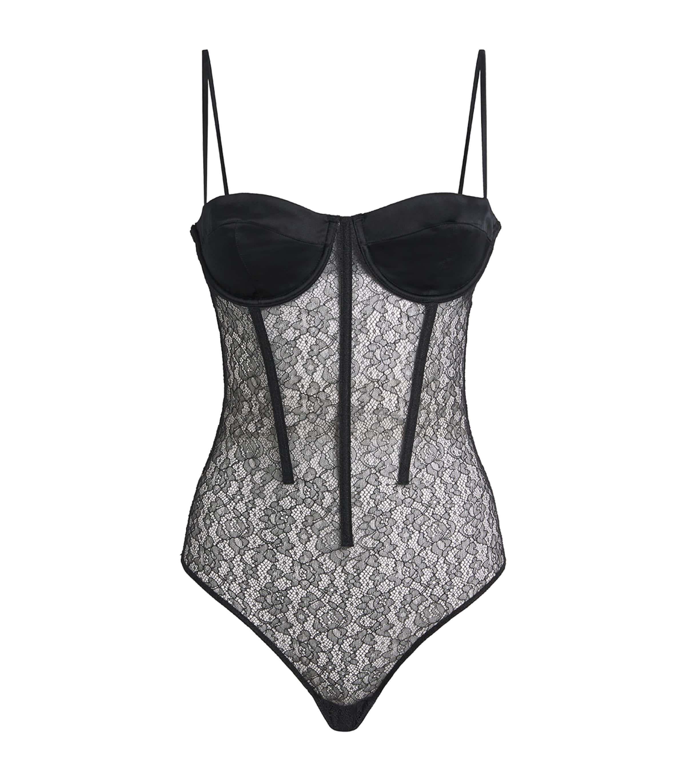Kiki de Montparnasse Lace Petite Fleur Bodysuit by KIKI DE MONTPARNASSE