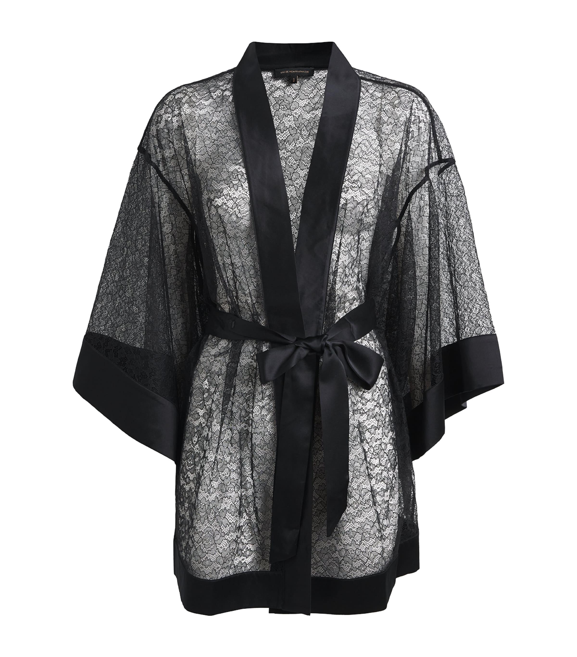 Kiki de Montparnasse Lace Petite Fleur Kimono by KIKI DE MONTPARNASSE