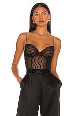 Kiki de Montparnasse Leche Moi Bodysuit in Black by KIKI DE MONTPARNASSE