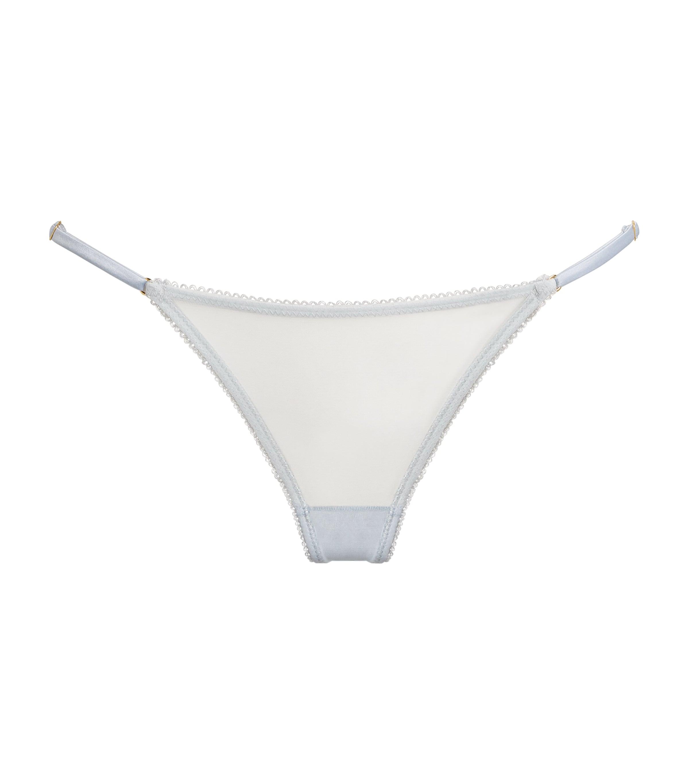 Kiki de Montparnasse Silk-Blend Chouchou Thong by KIKI DE MONTPARNASSE