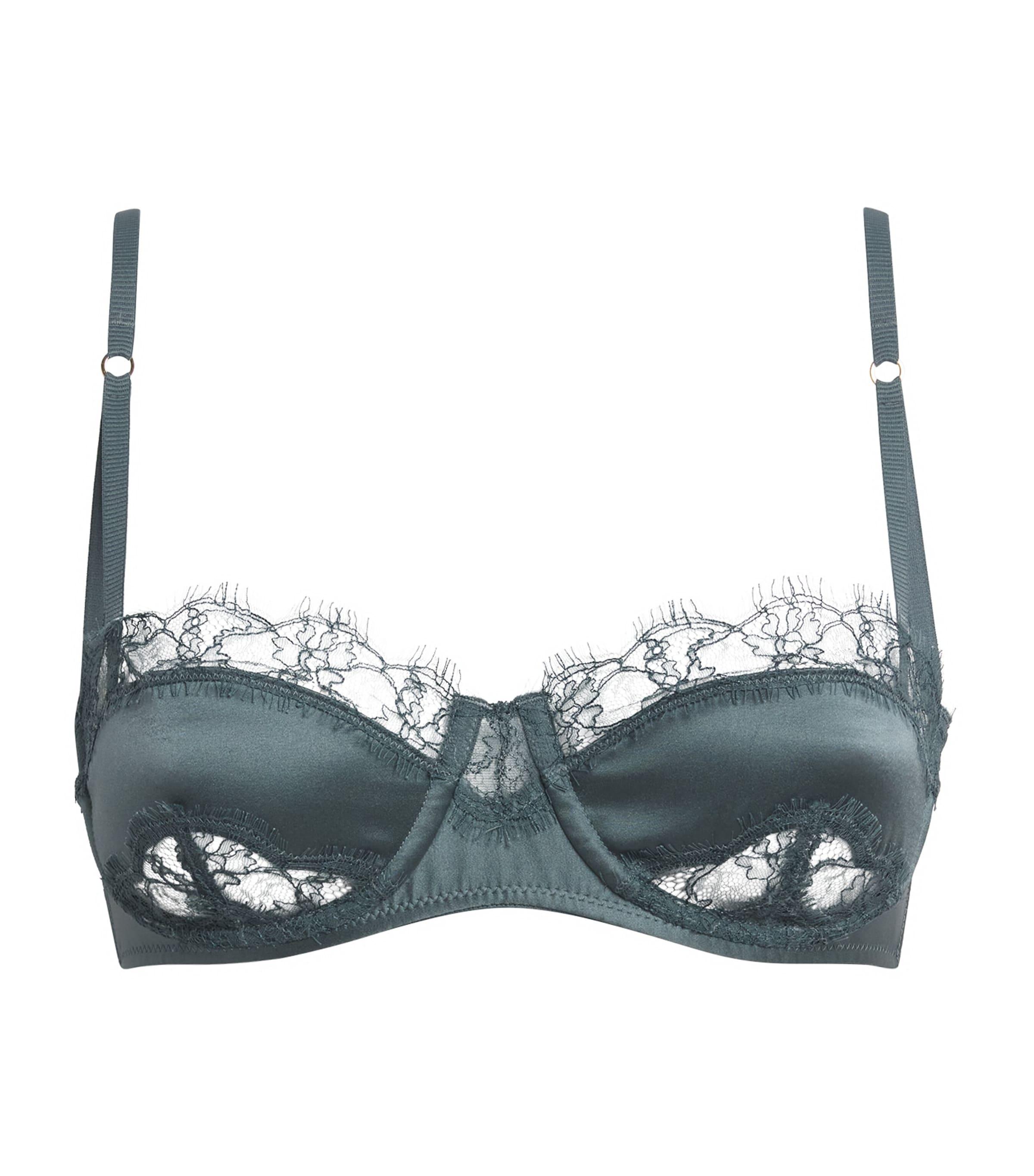 Kiki de Montparnasse Silk-Lace Balconette Bra by KIKI DE MONTPARNASSE