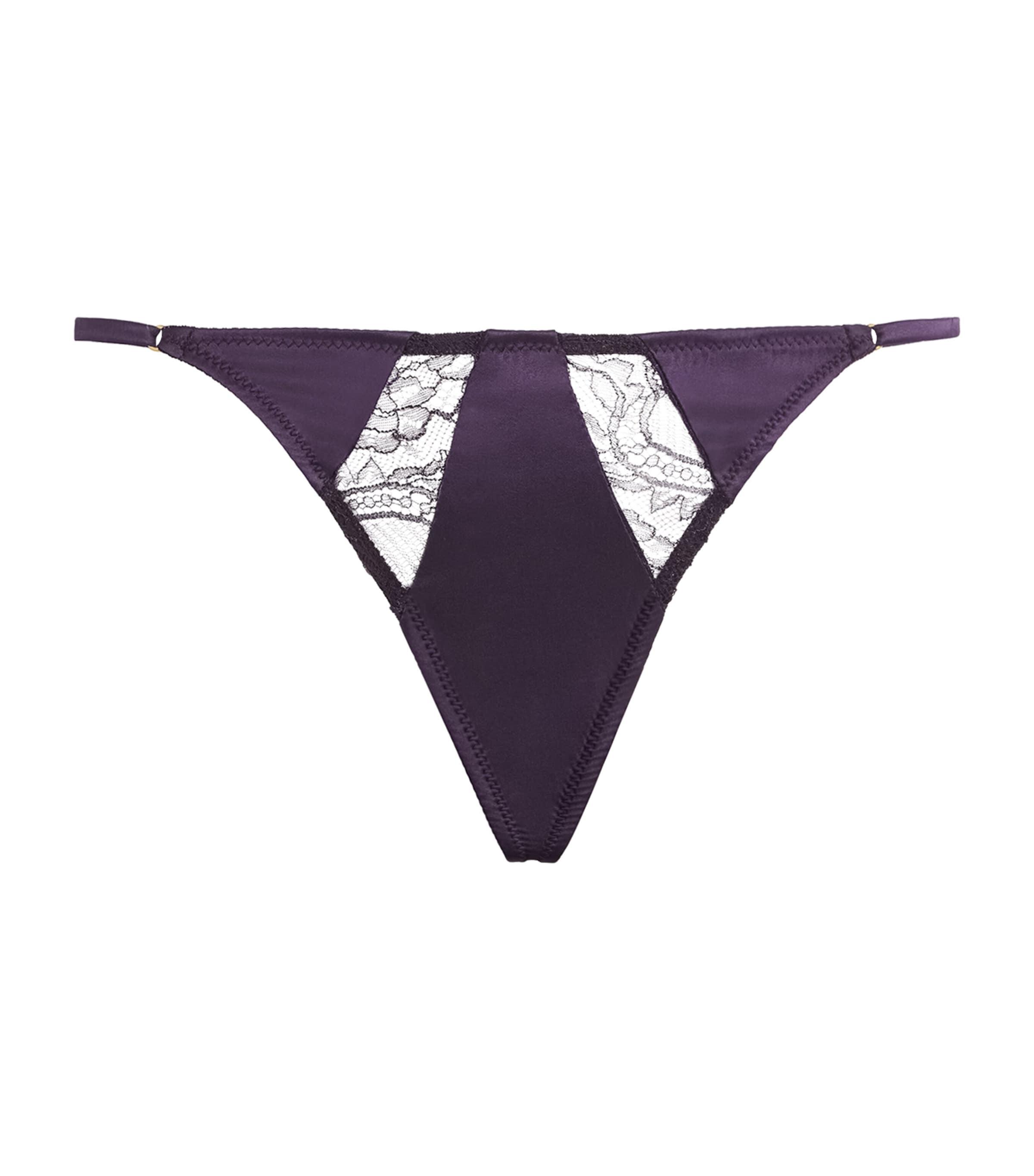 Kiki de Montparnasse Stretch-Silk Camaret Thong by KIKI DE MONTPARNASSE
