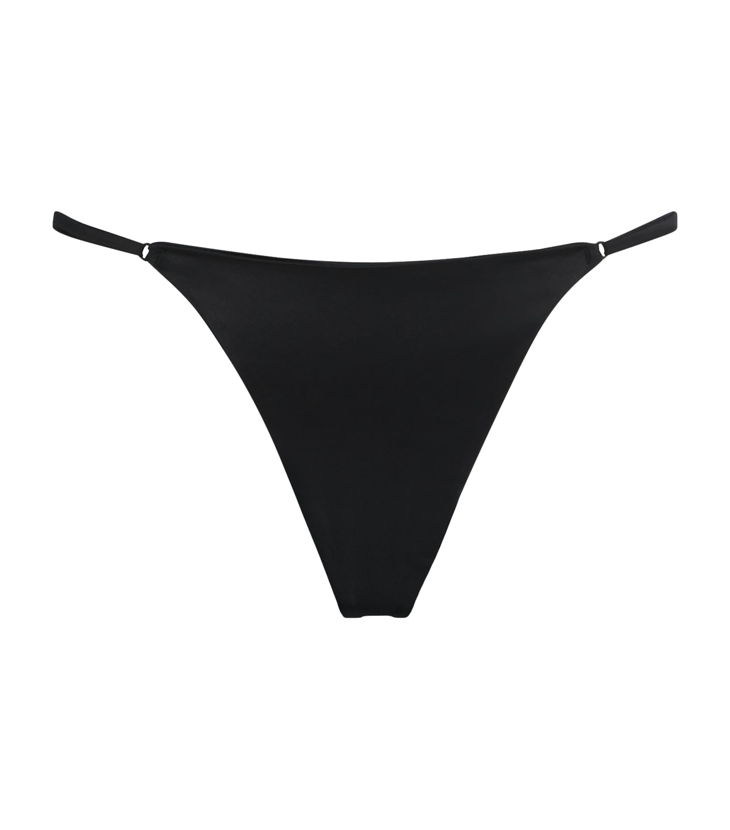 Kiki de Montparnasse Stretch-Silk Tous Les Jours Thong by KIKI DE MONTPARNASSE