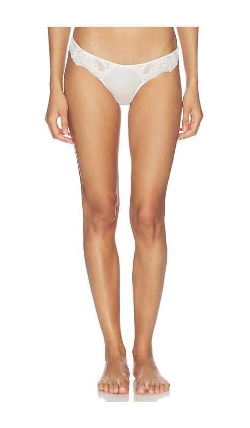 Kiki de Montparnasse Voltaire Thong in Ivory by KIKI DE MONTPARNASSE