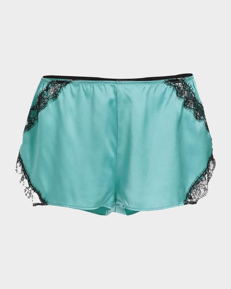 Lace-Trim Silk Shorts by KIKI DE MONTPARNASSE