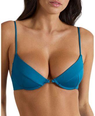 Lace-Up Demi Bikini Top by KIKI DE MONTPARNASSE