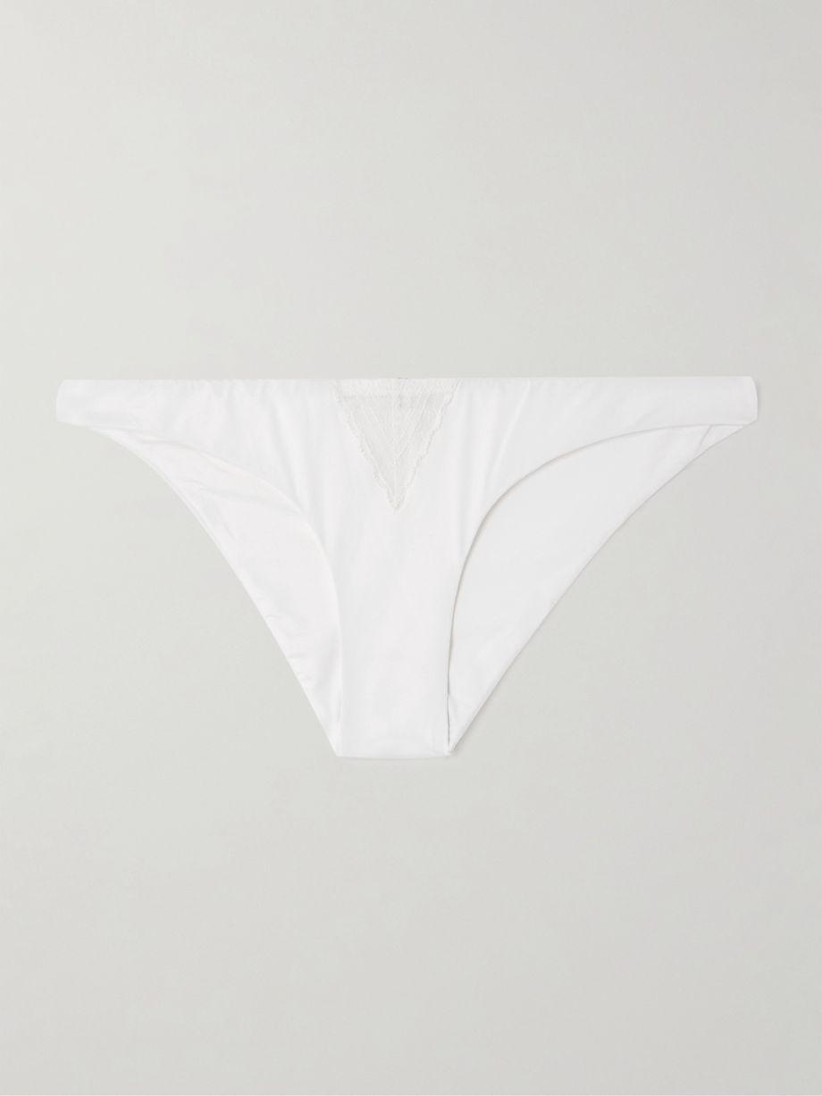 Lace-trimmed bikini briefs by KIKI DE MONTPARNASSE