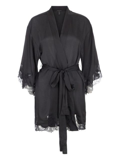 belted silk robe by KIKI DE MONTPARNASSE