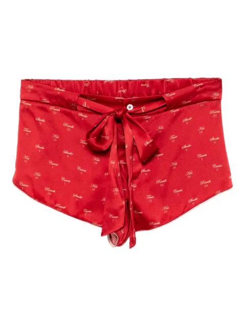 kiss-printed pyjama shorts by KIKI DE MONTPARNASSE