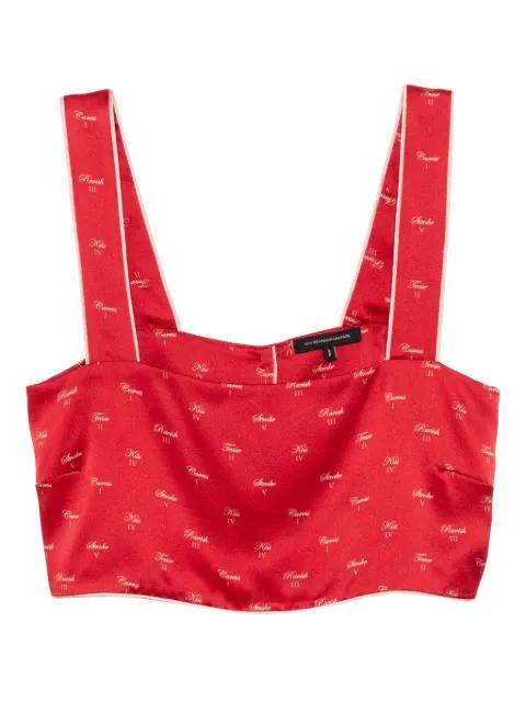 kiss-printed pyjama top by KIKI DE MONTPARNASSE