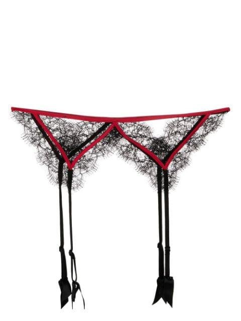 lace detailing garter belt by KIKI DE MONTPARNASSE